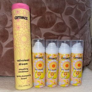 Amika velveteen dream smoothing conditioner & the shield anti humidity BUNDLE!